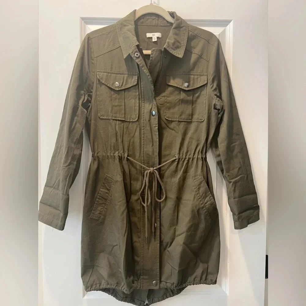 BP Utility Jacket Army Green Barn Jacket Outdoors Forest Woods Gorpcore Military - Picture 2 of 8